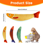 Catnip Fish Toy - Realistic Interactive Cat Teaser