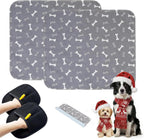 2PC Washable Puppy Training Pads with Pheromones - Leak-Proof, Odor-Control, Non-Slip for Dogs & Cats (with Pet Hair Removal Gloves)