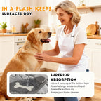 2PC Washable Puppy Training Pads with Pheromones - Leak-Proof, Odor-Control, Non-Slip for Dogs & Cats (with Pet Hair Removal Gloves)