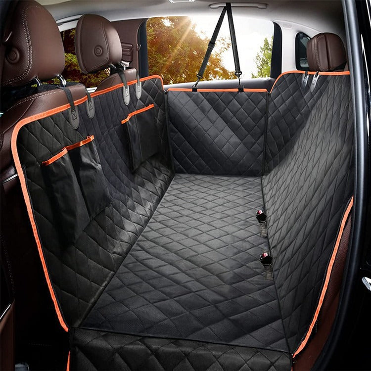 Waterproof Dog Car Seat Cover for Back Seat, Heavy Duty Oxford Pet Hammock, Washable Anti-Dirty Car Protector for Dogs & Pets