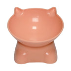 Elevated Stainless Steel Pet Bowl - Ergonomic Raised Cat Dog Feeder with Anti-Slip Base