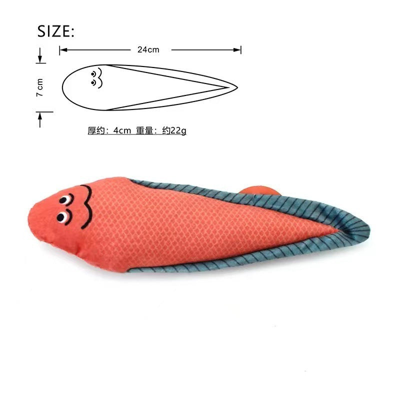 Catnip Fish Toy - Realistic Interactive Cat Teaser