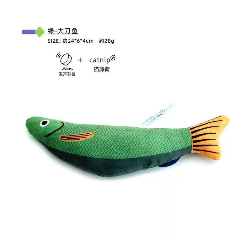 Catnip Fish Toy - Realistic Interactive Cat Teaser