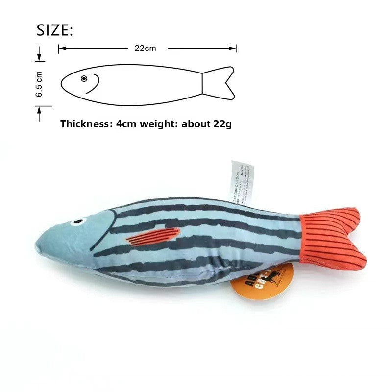 Catnip Fish Toy - Realistic Interactive Cat Teaser