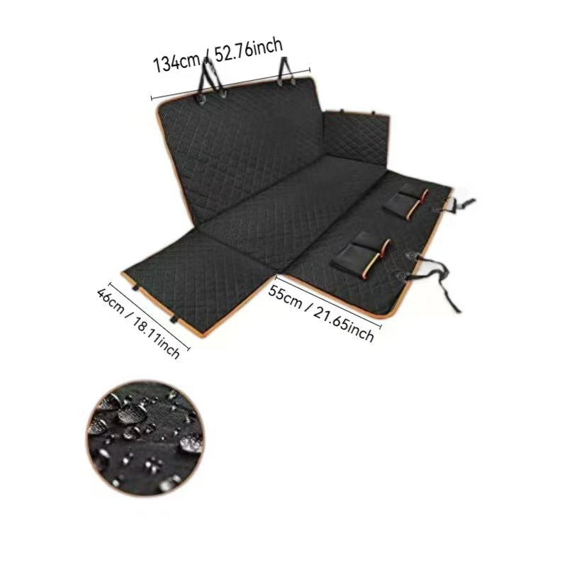 Waterproof Dog Car Seat Cover for Back Seat, Heavy Duty Oxford Pet Hammock, Washable Anti-Dirty Car Protector for Dogs & Pets