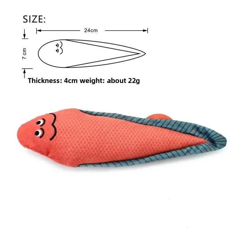 Catnip Fish Toy - Realistic Interactive Cat Teaser