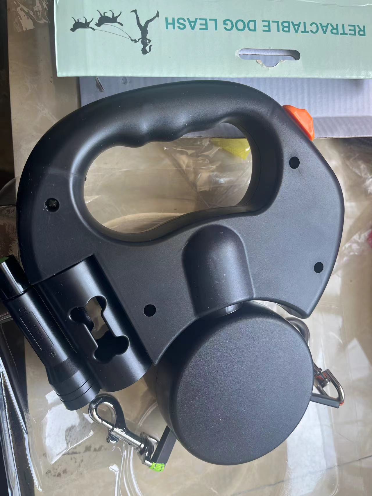 Dual Retractable Dog Leash - 2-in-1 with LED Light & Storage