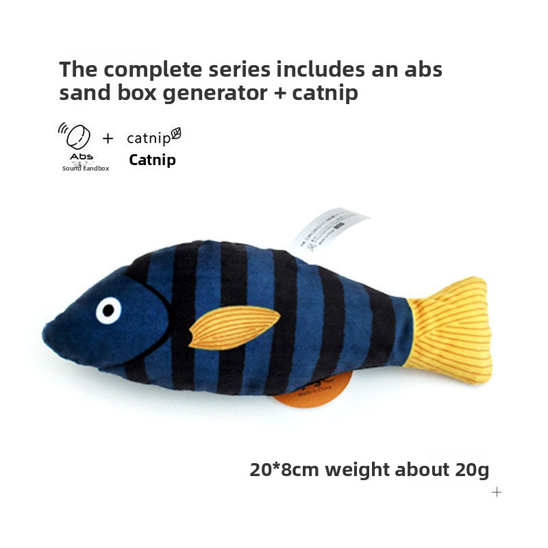 Catnip Fish Toy - Realistic Interactive Cat Teaser