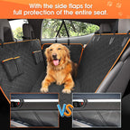 Waterproof Dog Car Seat Cover for Back Seat, Heavy Duty Oxford Pet Hammock, Washable Anti-Dirty Car Protector for Dogs & Pets